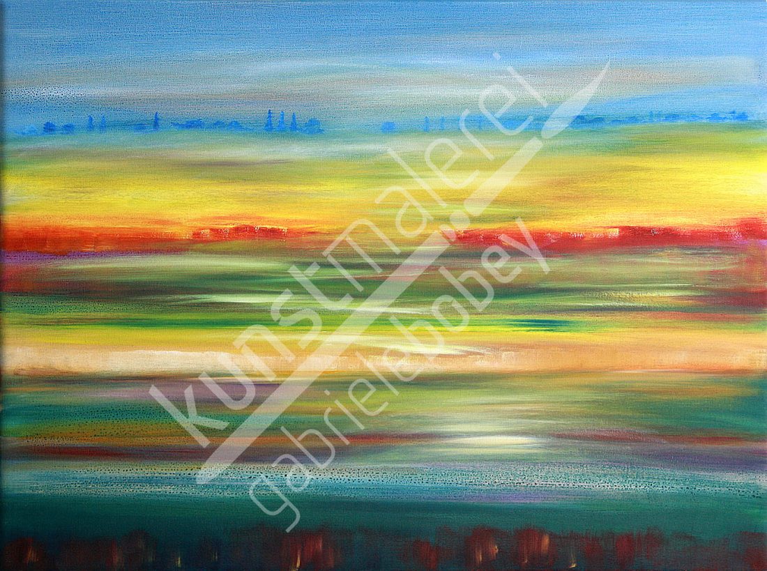 Landschaftsmalerei Modern Und Abstrakt In Acryl Und Ol Auf Leinwand